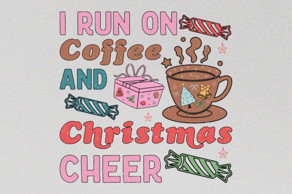 Coffee Retro Christmas SVG Sublimation