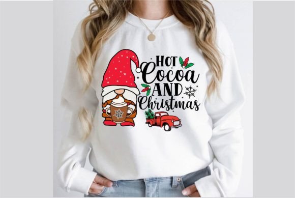 Hot Cocoa and Christmas Sublimation Graphics