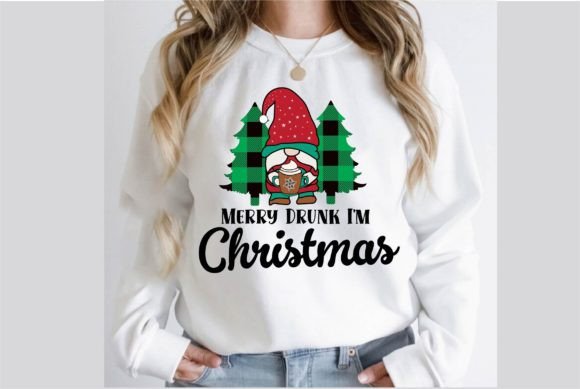 Merry Drunk I’m Christmas Sublimation Graphics