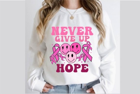 Never Give Up Hope SVG T-Shirt Design: Graphics for Local Branding