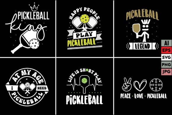 Pickleball Bundle Design Gaming Graphics & T-Shirt Designs