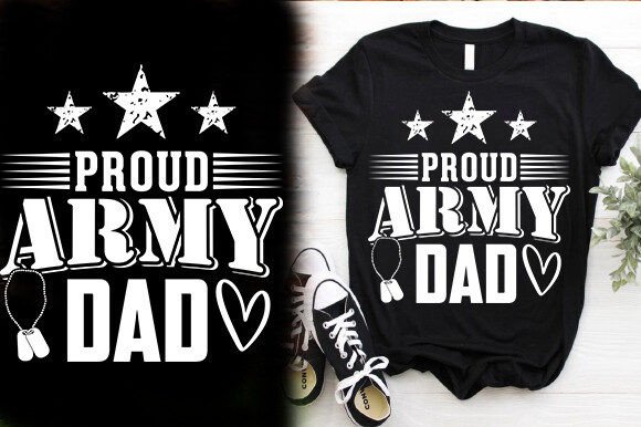 PROUD ARMY DAD Graphics & T-Shirt Designs