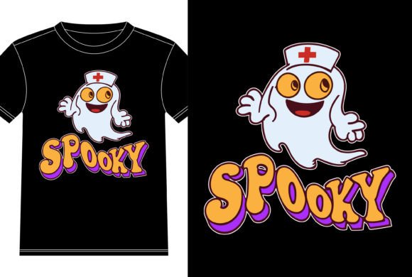 Spooky Nurse Halloween Tshirt Design