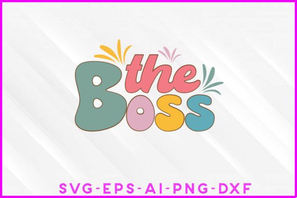 The Boss Groovy T-Shirt Design: Graphics for Versatile T-Shirt Designs